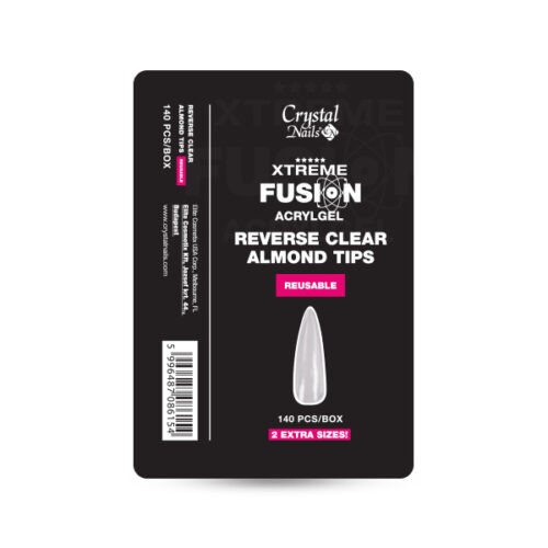 Xtreme Fusion for AcrylGel Mandel Reverse Clear Tip - 140 pcs